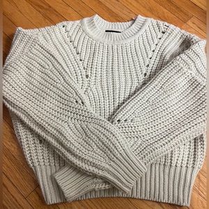 SOLD - ❄️ Chunky knit grey sweatshirt